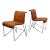 1970s Leather Side Chairs by Guido Faleschini for Pace Collection - Set of 2 For Sale