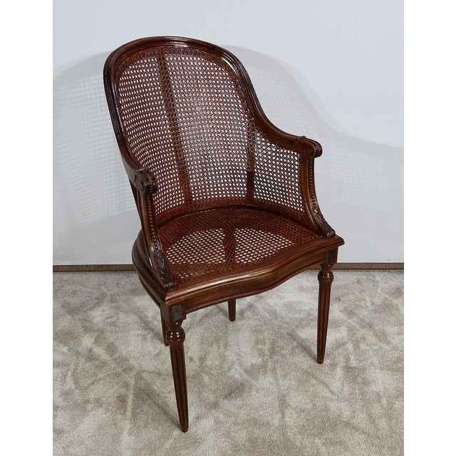 Set of Mahogany Armchairs in Louis XVI Style, 1890s For Sale - Image 10 of 18