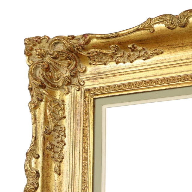 Baroque Large Baroque Style Gilt Wood Frame, 1920s For Sale - Image 3 of 17