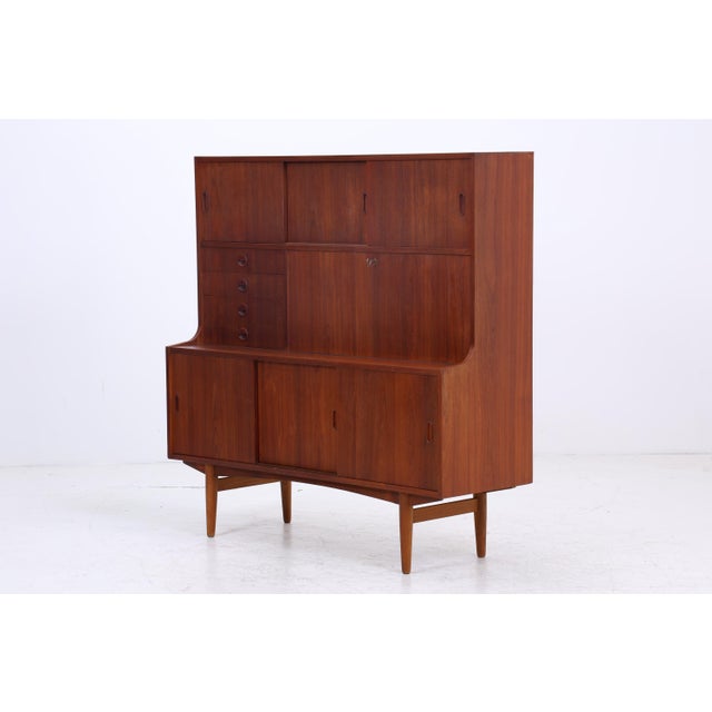 Mid-Century Teak Highboard, 1960s For Sale - Image 10 of 11