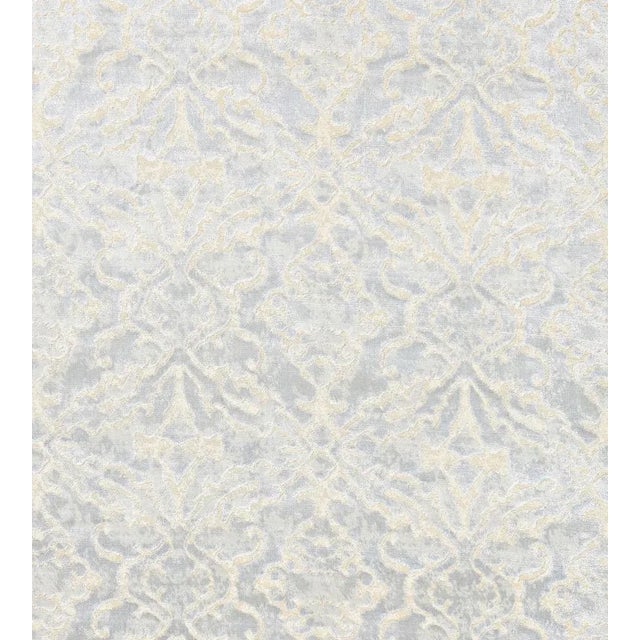 Sample - The House of Scalamandré Palazzo Velvet Fabric, Glacier For Sale