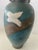 Teal 1980s Signed Ken Jensen Raku Style Ceramic Vase For Sale - Image 8 of 10