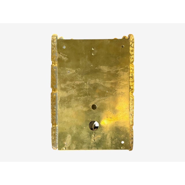 Orrefors, Swedish Modern, Brass, Glass, Wall Light, Sweden, 1960s For Sale - Image 9 of 9