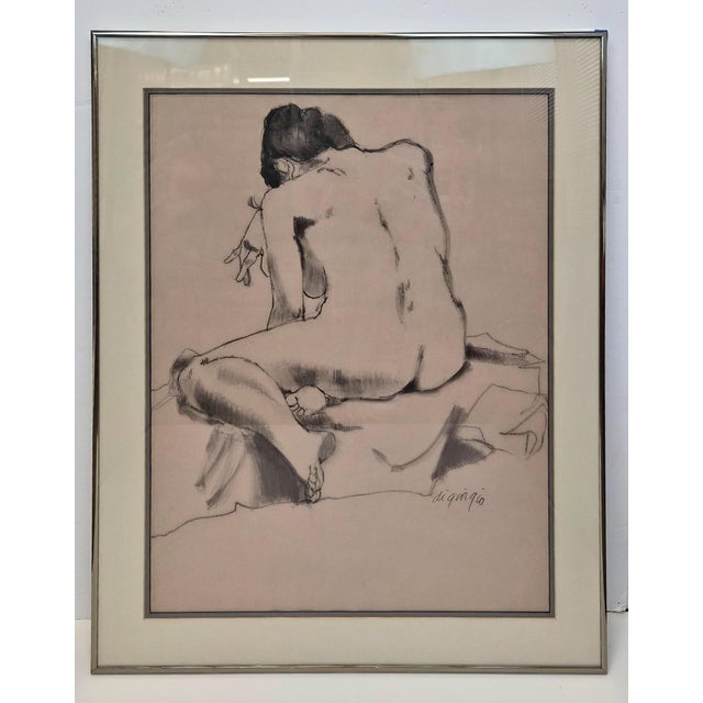 Charcoal figure study of a nude woman. This portraiture evokes emotion and appreciation of the simple beauty in the...