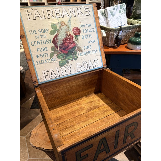 Antique Fairbank’s Fairy Soap Country Store Display Box With Original Label For Sale - Image 13 of 14