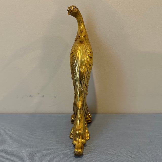 1960s Gold Gilt Syroco Pheasant For Sale In Nashville - Image 6 of 11