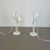 White Metal Table Lights attributed to Rolf Krüger for Heinz Neuhaus Leuchten, 1970s, Set of 2 For Sale - Image 3 of 18