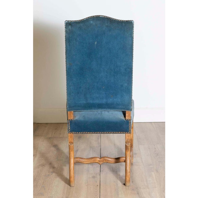 Wood Set of Eight 20th Century French Mutton Leg Side Chairs For Sale - Image 7 of 7