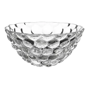 Orrefors Crystal Bowl 10” in Raspberry Pattern