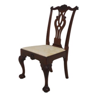 Baker Colonial Williamsburg Mahogany Philadelphia Rococo Side Chair For Sale