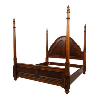 Ethan Allen King Size High Back Poster Bed For Sale