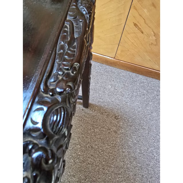 1930s Vintage Chinese Dragon Side Table For Sale - Image 11 of 14
