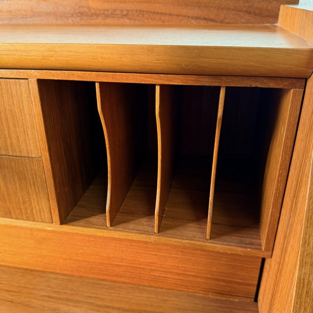 Vintage Swedish Teak Chatol Secretary Desk by Egon Ostergaard Svensk Möbelindustri, 1960s Mid Century For Sale - Image 9 of 10