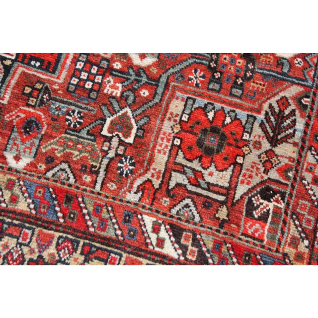Antique Handmade Shiraz Rug. 5'4" X 8'10" For Sale - Image 4 of 5