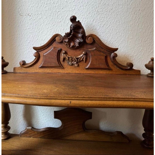 1920s 1920s French Walnut Music Stand Etagere For Sale - Image 5 of 7