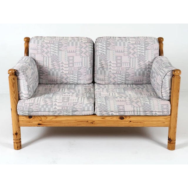 Mid-Century Modern Pair of Swedish 1970's Vintage Loveseats / Sofas For Sale - Image 3 of 7