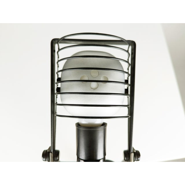 Aluminum & Black Metal Sintesi Table Lamp by Ernesto Gismondi for Artemide, 1970s For Sale - Image 12 of 16