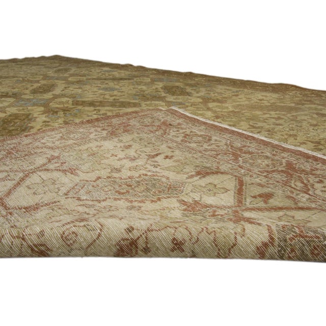 Early 20th Century Antique Persian Tabriz Rug - 10'04 X 16'00 For Sale - Image 5 of 5