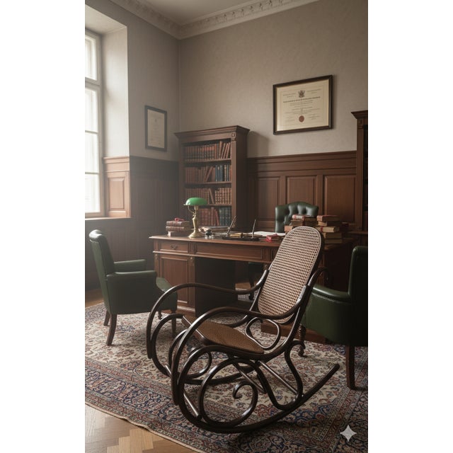 Antique Bentwood Rocking Chair, 1890s For Sale - Image 3 of 15