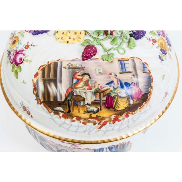 Ceramic Hand Painted Porcelain Tureen For Sale - Image 7 of 15