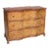 1990s Italian Hand Carved Chest in a Distressed Ochre Finish With Three Curved Drawers For Sale