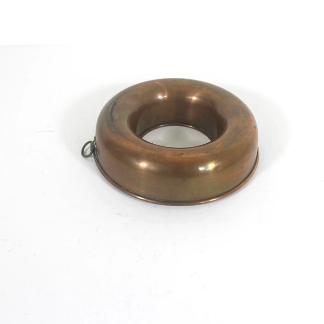 Farmhouse Small Vintage Copper French Style Ring Jelly Mold, Country Kitchen, Modern Farmhouse Kitchen For Sale - Image 3 of 11