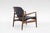 FD136 Lounge Chair in Black Leather and Teak by Finn Juhl, France, 1960s For Sale - Image 5 of 11