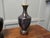 Vintage Black Cloisonné Baluster Vases on Stands, 1920, Set of 2 For Sale - Image 3 of 8