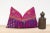 A lovely hand-embroidered pillow made from vibrant vintage tribal skirts coupled with a new linen back. This intricate...