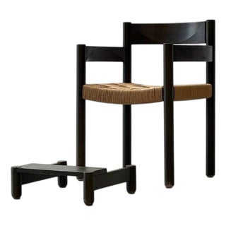 Chair with Footrest by Robert Hausmann for Stein Am Rhein, 1960s, Set of 2 For Sale