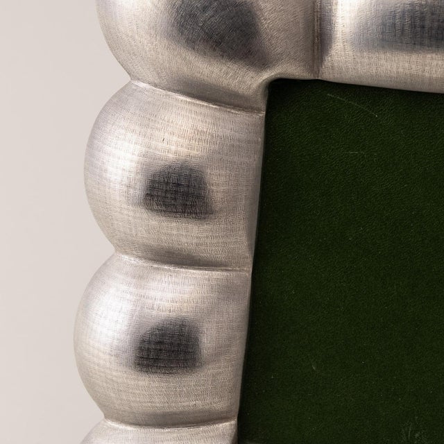 Silver Vintage Italian Silver Bubble Photograph Frame For Sale - Image 8 of 12