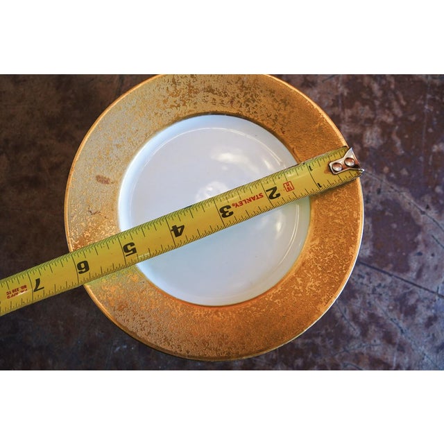 Antique Hutschenreuther Selb LHS Bavaria Gold Crest Salad Plates - Set of 4 For Sale - Image 10 of 15