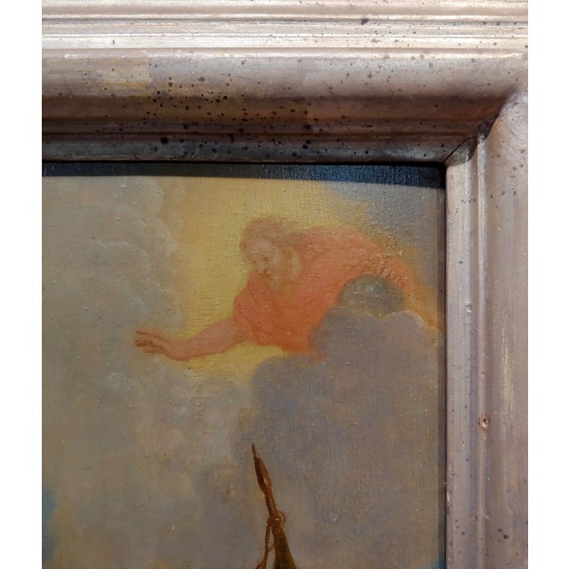 Brown 16th/17th Century Old Master Oil Painting, Wounded Warrior For Sale - Image 8 of 11