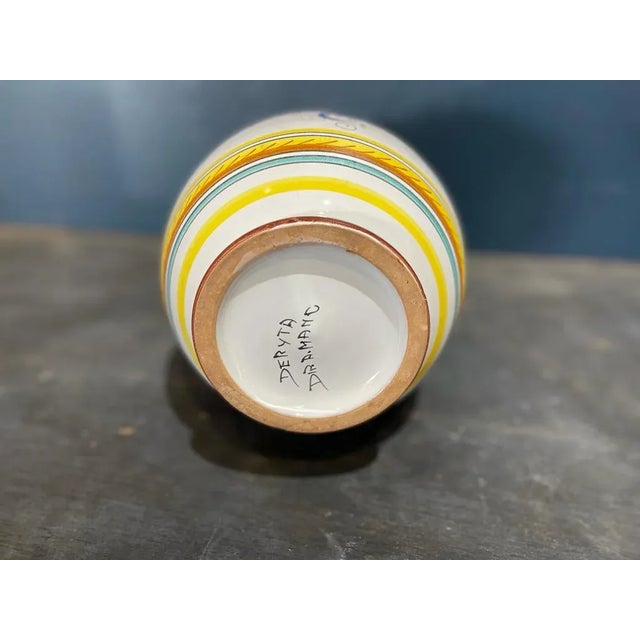 Large Antique French Porcelain Vase – Classic Vintage Decor For Sale - Image 9 of 10