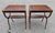 1950s Regency Leather Top Mahogany Side Table With Curule Legs - A Pair For Sale - Image 16 of 16