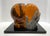 Abstract Mid 20th Century Bernard Pfreim, "The Kiss", Amber Acrylic Sculpture For Sale - Image 3 of 8
