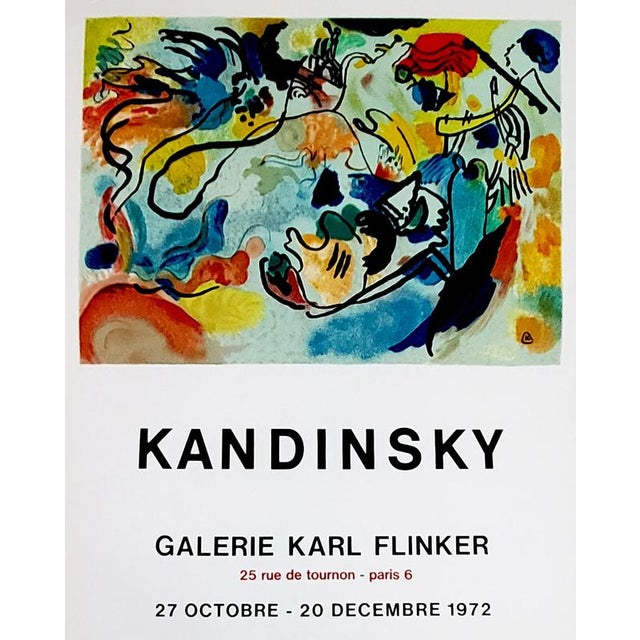 Kandinsky, Flinker Gallery, 1972, Lithograph For Sale - Image 5 of 5