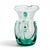 American 1976 Liberty Village Glasshouse Aquamarine Lily Pad Blown Glass Pitcher 6.75" For Sale - Image 3 of 11