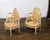 Set of Four French Louis XVI Style 1900s Oval Back Painted and Carved Armchairs For Sale - Image 11 of 12