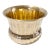 Vintage Brass Cachepot Planter – Fluted Ribbed Bowl, Hollywood Regency Style Decor For Sale
