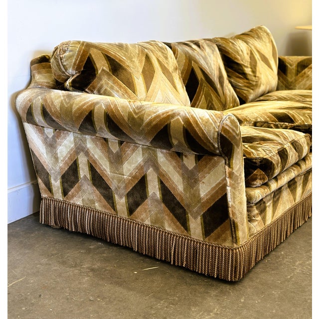 Vintage Velvet Sofa, 1970s For Sale - Image 6 of 12