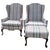 Elevate Your Space With a Pair of Ethan Allen Queen Anne Wingback Chairs, Combining Timeless American Craftsmanship With a Lively, Elegant Aesthetic. For Sale - Image 10 of 11