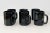 Vintage 1980s Arcoroc France postmodern Black Octime Octagon glass cups - set of 6. Beautiful lines, excellent condition....