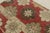 Textile 1960s Vintage Zeki Müren Rug in Beige, Pink, Red, White Floral Medallions For Sale - Image 7 of 8