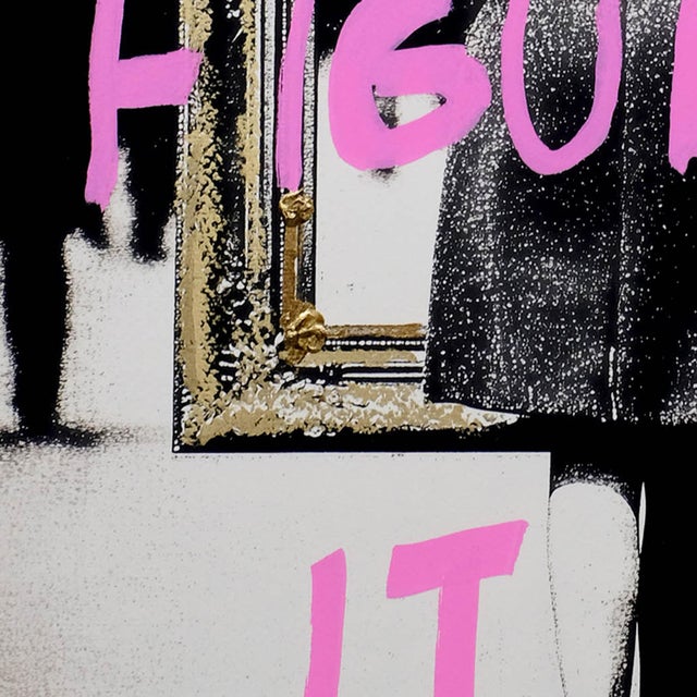 I'm Figuring It Out- Humorous Inspirational Fashion- Embellished Giclee Print For Sale - Image 4 of 5