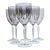 Smoky Long Stemmed Art Nouveau Goblets- Set of Six For Sale