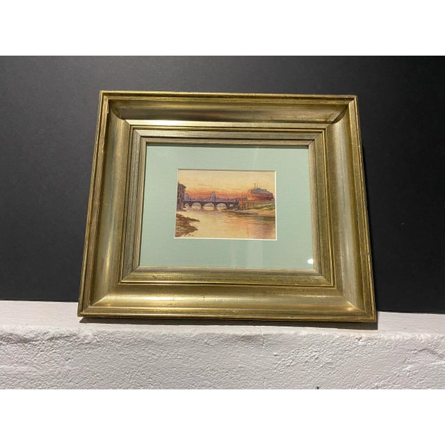 19th C. Rome Riverscape by Charles Theodore Frére, Ponte Sant'Angelo For Sale - Image 4 of 11