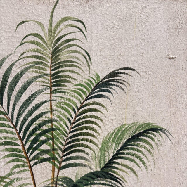 Palm Trees, Oil on Canvases, 1890s-1910s, Set of 2 For Sale - Image 4 of 7