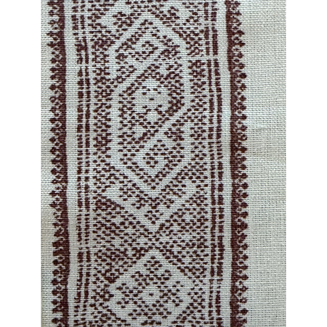 2020s Carolina Irving Patmos Stripe Linen Fabric 3 3/8 Yards For Sale - Image 5 of 7