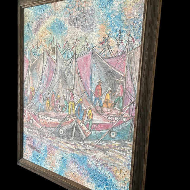 Vintage Naïf Haitian Artwork For Sale - Image 9 of 10